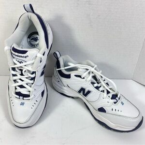 New Balance 620 Womens Sz 7.5 White/Navy Athletic Running Shoes Sneakers WX608WB